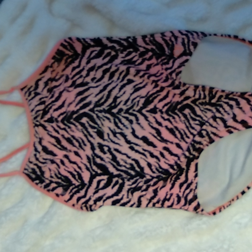 Zebra Striped Swimsuit